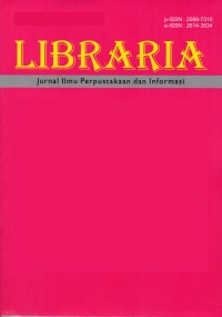 LIBRARIA : Jurnal Ilmu Perpustakaan dan Informasi